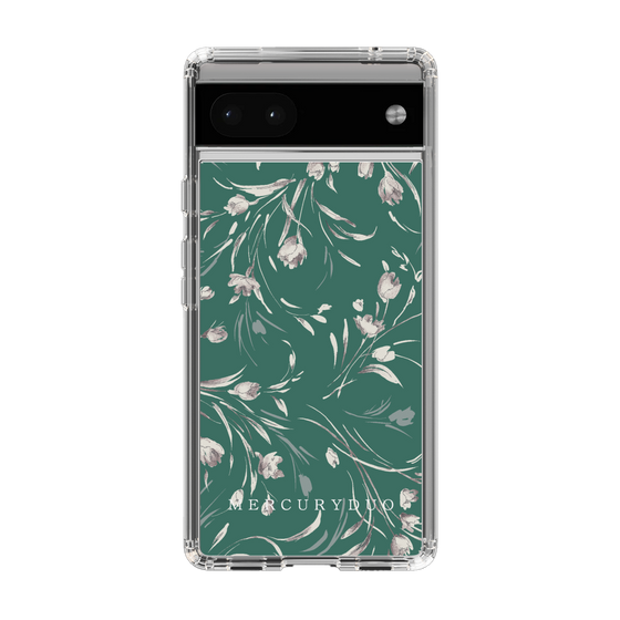 Slim Protection Case［ MERCURYDUO - BotanicalFlower - Green ］
