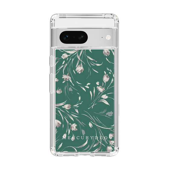 Slim Protection Case［ MERCURYDUO - BotanicalFlower - Green ］