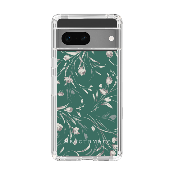 Slim Protection Case［ MERCURYDUO - BotanicalFlower - Green ］