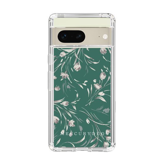 Slim Protection Case［ MERCURYDUO - BotanicalFlower - Green ］