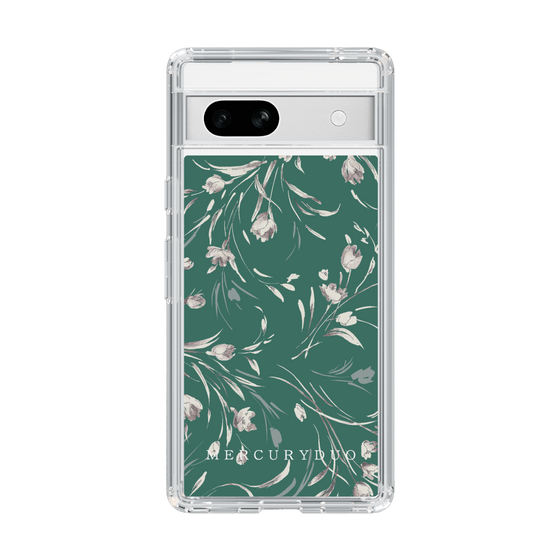 Slim Protection Case［ MERCURYDUO - BotanicalFlower - Green ］
