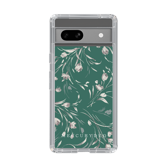 Slim Protection Case［ MERCURYDUO - BotanicalFlower - Green ］