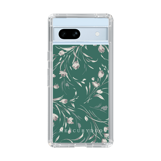 Slim Protection Case［ MERCURYDUO - BotanicalFlower - Green ］