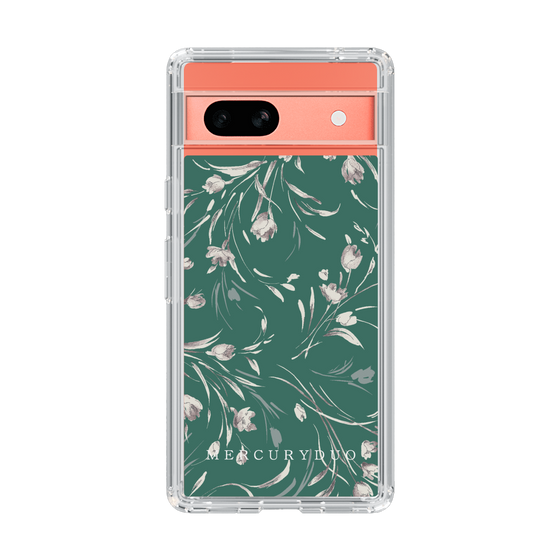 Slim Protection Case［ MERCURYDUO - BotanicalFlower - Green ］