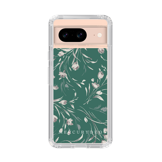 Slim Protection Case［ MERCURYDUO - BotanicalFlower - Green ］