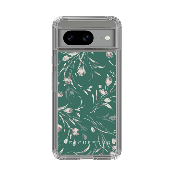 Slim Protection Case［ MERCURYDUO - BotanicalFlower - Green ］