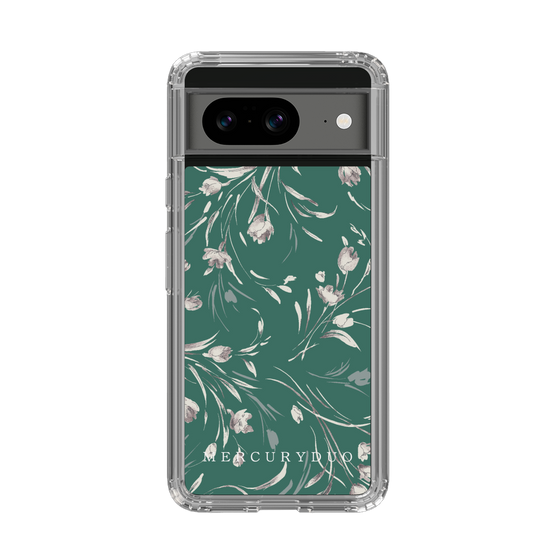 Slim Protection Case［ MERCURYDUO - BotanicalFlower - Green ］