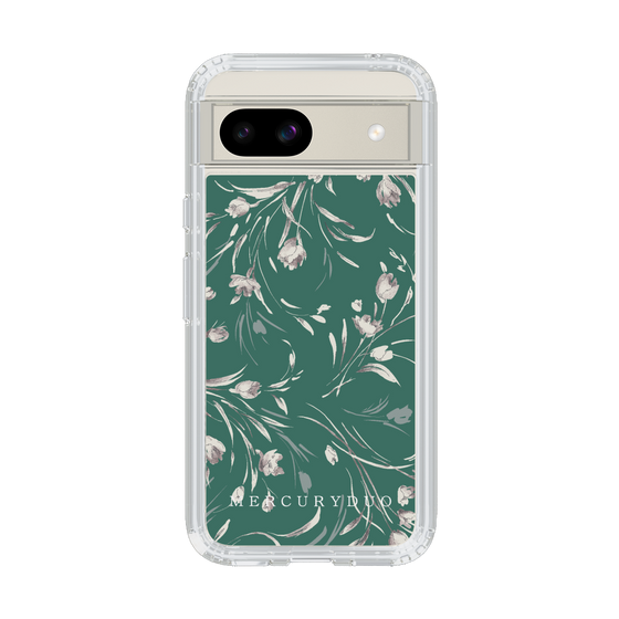 Slim Protection Case［ MERCURYDUO - BotanicalFlower - Green ］