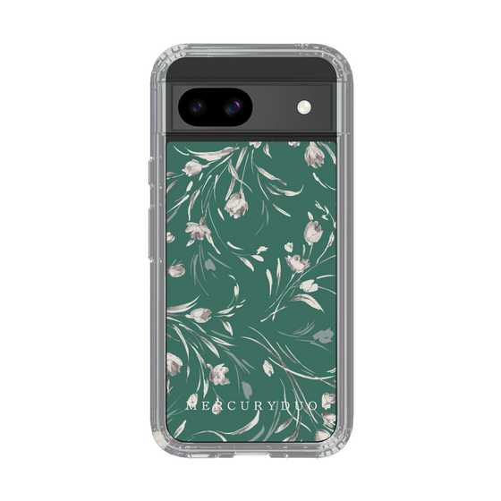 Slim Protection Case［ MERCURYDUO - BotanicalFlower - Green ］
