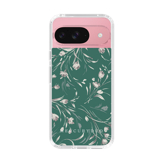 Slim Protection Case［ MERCURYDUO - BotanicalFlower - Green ］