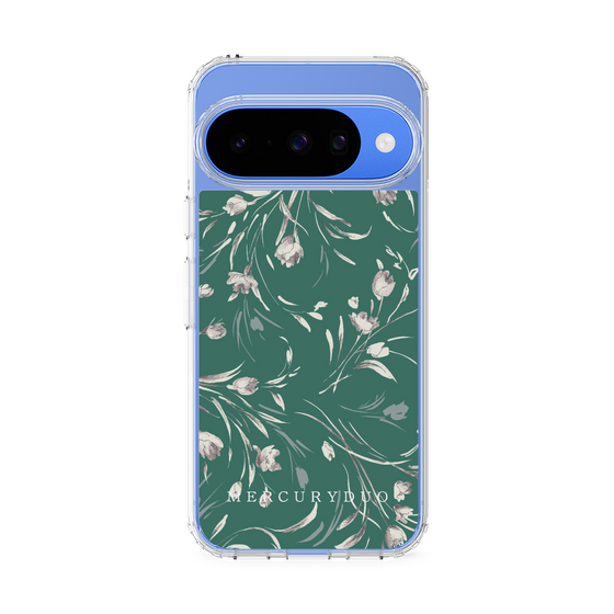 Slim Protection Case［ MERCURYDUO - BotanicalFlower - Green ］