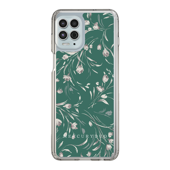 Slim Protection Case［ MERCURYDUO - BotanicalFlower - Green ］