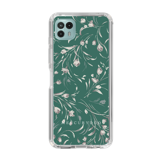 Slim Protection Case［ MERCURYDUO - BotanicalFlower - Green ］