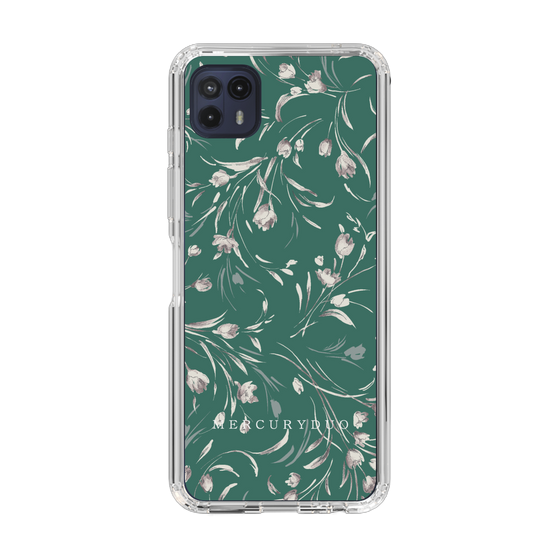 Slim Protection Case［ MERCURYDUO - BotanicalFlower - Green ］