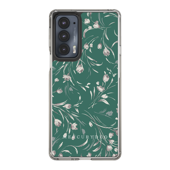 Slim Protection Case［ MERCURYDUO - BotanicalFlower - Green ］