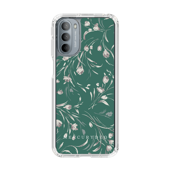 Slim Protection Case［ MERCURYDUO - BotanicalFlower - Green ］