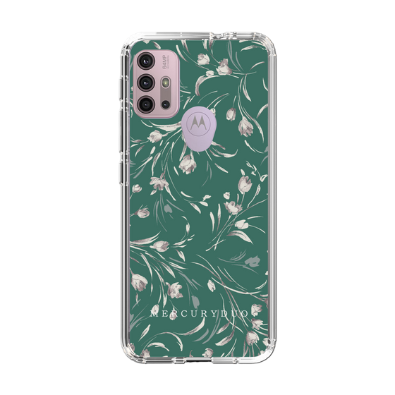 Slim Protection Case［ MERCURYDUO - BotanicalFlower - Green ］