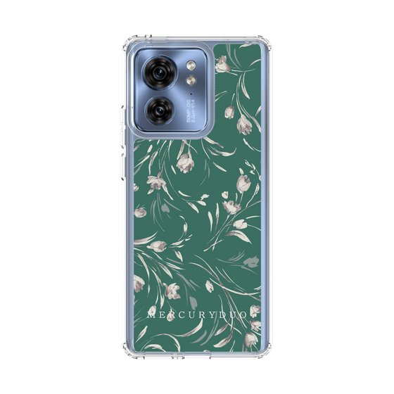 Slim Protection Case［ MERCURYDUO - BotanicalFlower - Green ］