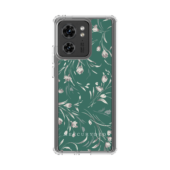 Slim Protection Case［ MERCURYDUO - BotanicalFlower - Green ］