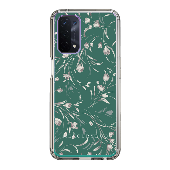 Slim Protection Case［ MERCURYDUO - BotanicalFlower - Green ］