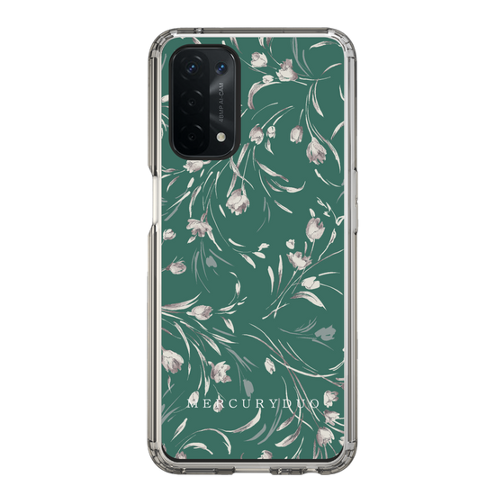 Slim Protection Case［ MERCURYDUO - BotanicalFlower - Green ］