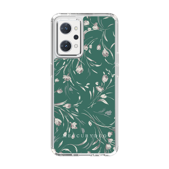 Slim Protection Case［ MERCURYDUO - BotanicalFlower - Green ］