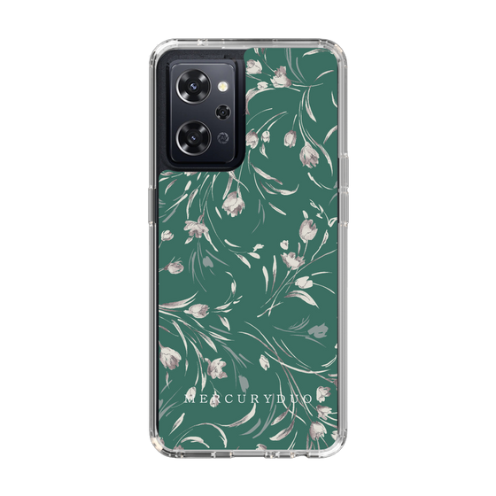 Slim Protection Case［ MERCURYDUO - BotanicalFlower - Green ］