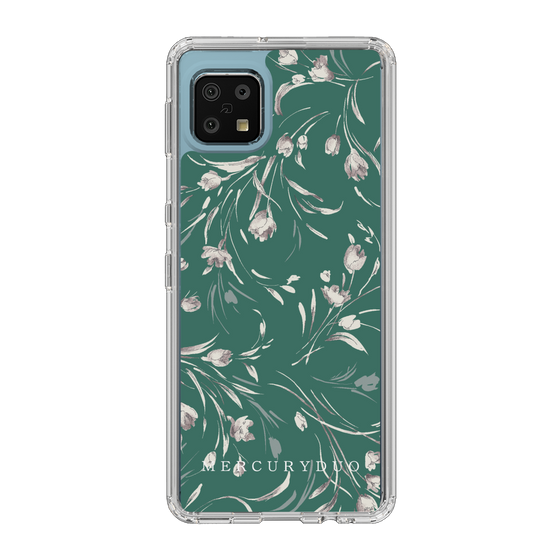Slim Protection Case［ MERCURYDUO - BotanicalFlower - Green ］