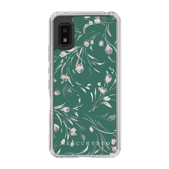Slim Protection Case［ MERCURYDUO - BotanicalFlower - Green ］