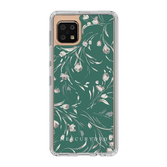 Slim Protection Case［ MERCURYDUO - BotanicalFlower - Green ］