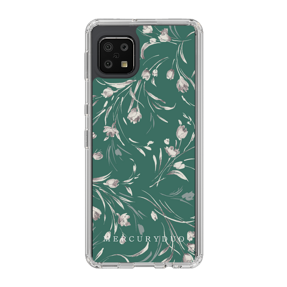 Slim Protection Case［ MERCURYDUO - BotanicalFlower - Green ］