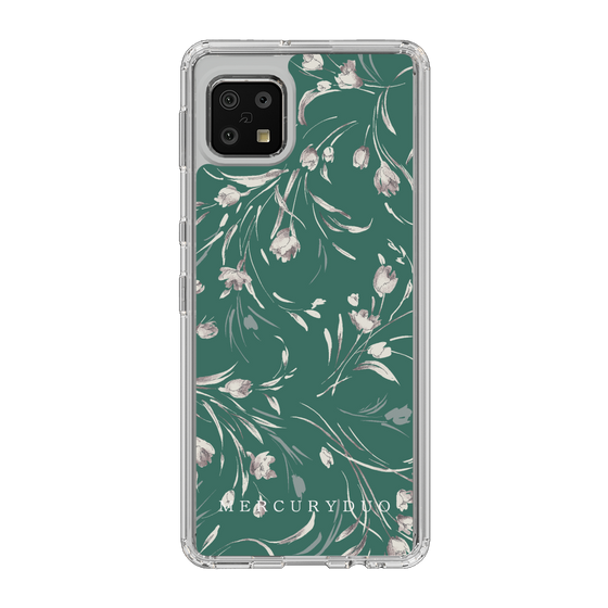 Slim Protection Case［ MERCURYDUO - BotanicalFlower - Green ］