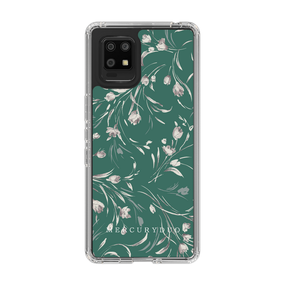 Slim Protection Case［ MERCURYDUO - BotanicalFlower - Green ］