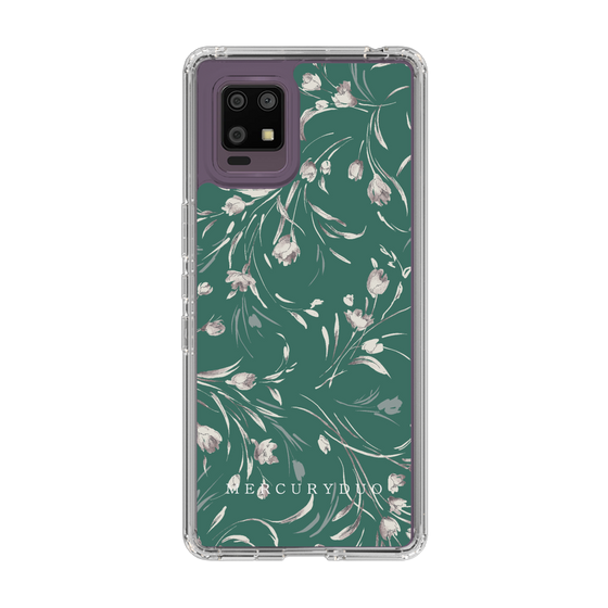 Slim Protection Case［ MERCURYDUO - BotanicalFlower - Green ］