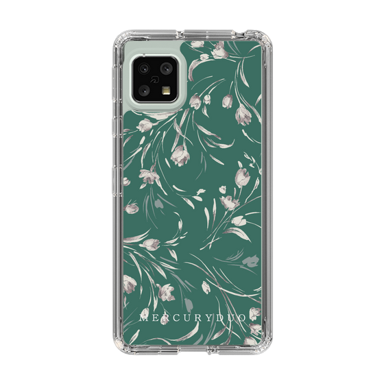 Slim Protection Case［ MERCURYDUO - BotanicalFlower - Green ］