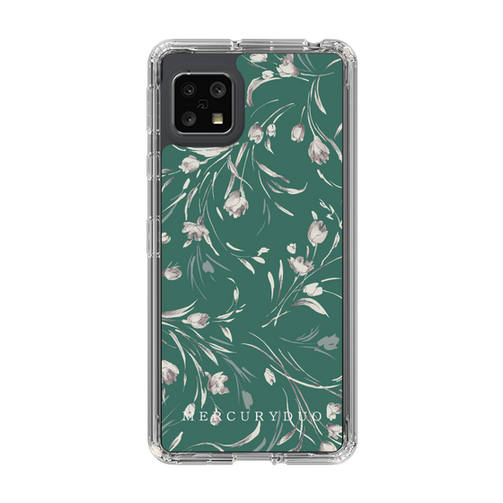 Slim Protection Case［ MERCURYDUO - BotanicalFlower - Green ］