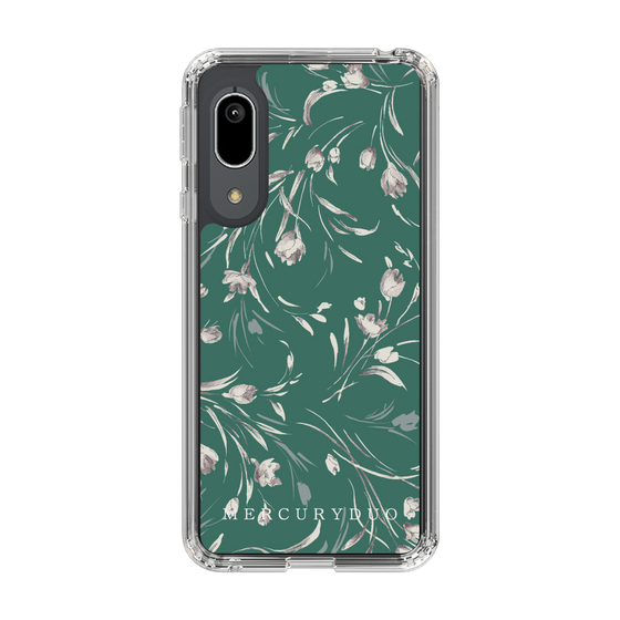 Slim Protection Case［ MERCURYDUO - BotanicalFlower - Green ］