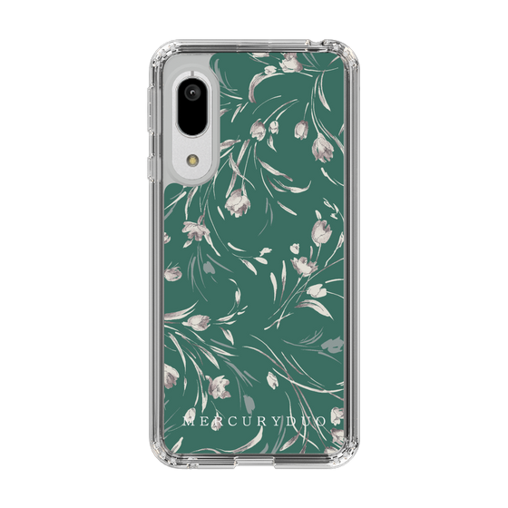 Slim Protection Case［ MERCURYDUO - BotanicalFlower - Green ］