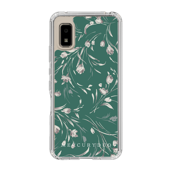Slim Protection Case［ MERCURYDUO - BotanicalFlower - Green ］