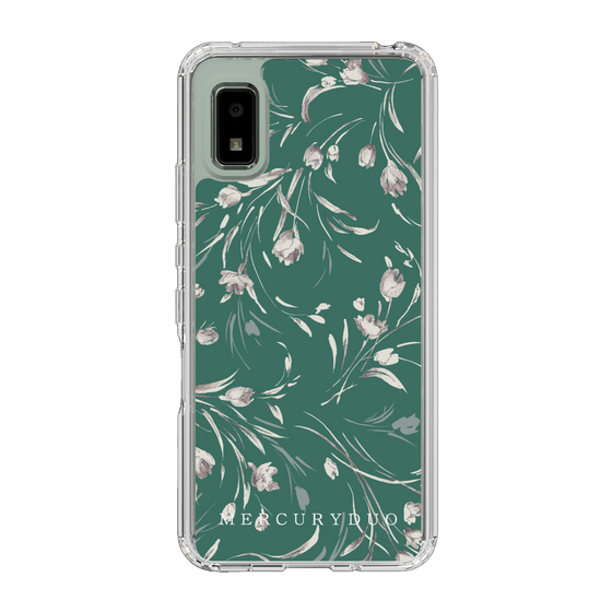 Slim Protection Case［ MERCURYDUO - BotanicalFlower - Green ］