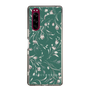 Slim Protection Case［ MERCURYDUO - BotanicalFlower - Green ］
