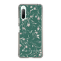 Slim Protection Case［ MERCURYDUO - BotanicalFlower - Green ］