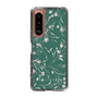 Slim Protection Case［ MERCURYDUO - BotanicalFlower - Green ］