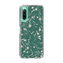 Slim Protection Case［ MERCURYDUO - BotanicalFlower - Green ］