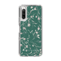 Slim Protection Case［ MERCURYDUO - BotanicalFlower - Green ］