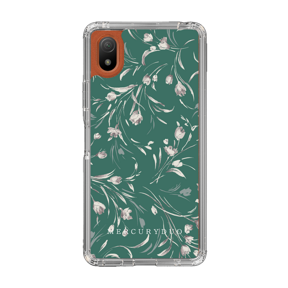 Slim Protection Case［ MERCURYDUO - BotanicalFlower - Green ］