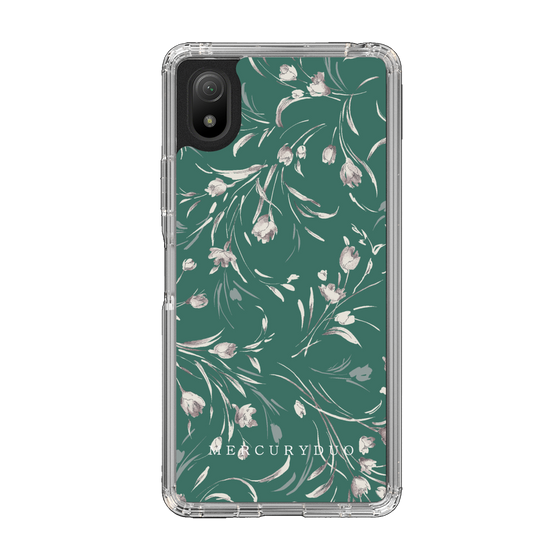 Slim Protection Case［ MERCURYDUO - BotanicalFlower - Green ］