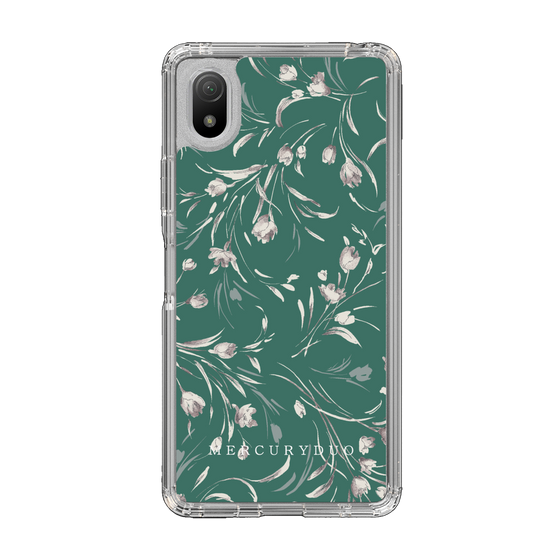 Slim Protection Case［ MERCURYDUO - BotanicalFlower - Green ］