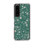Slim Protection Case［ MERCURYDUO - BotanicalFlower - Green ］