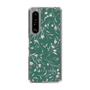 Slim Protection Case［ MERCURYDUO - BotanicalFlower - Green ］